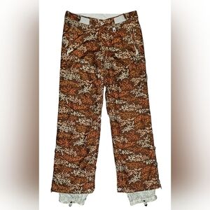 Y2K Special Blend Calyx Floral Snow Pants Womens Brown Camo Ski 2000s VTG Sz S